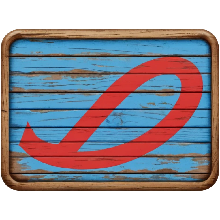 goal sign wood blue (#00A3E0) and red (#F9423A) emoji