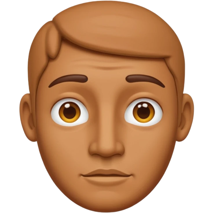 Clay man face emoji