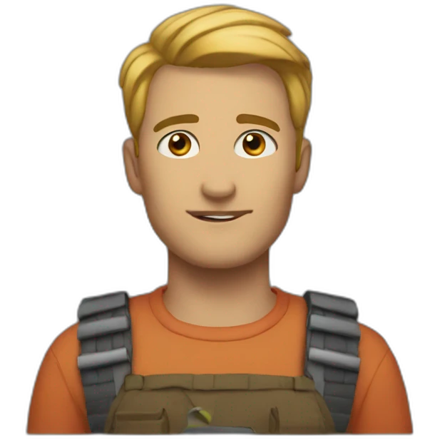 a guy with logic emoji