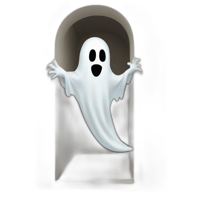 ghost in a building emoji