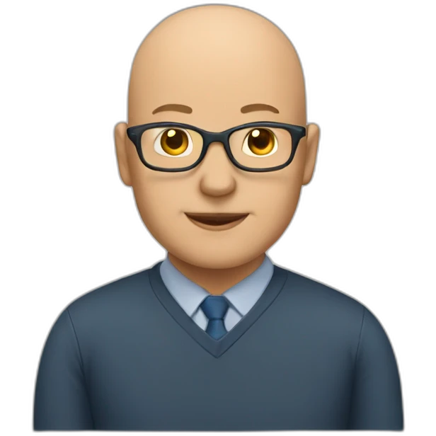 bald teacher emoji