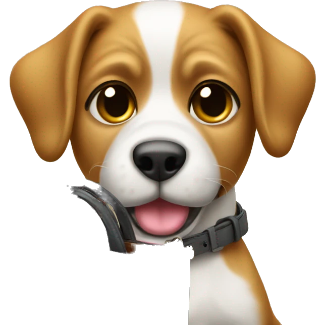 Perro con cartera emoji