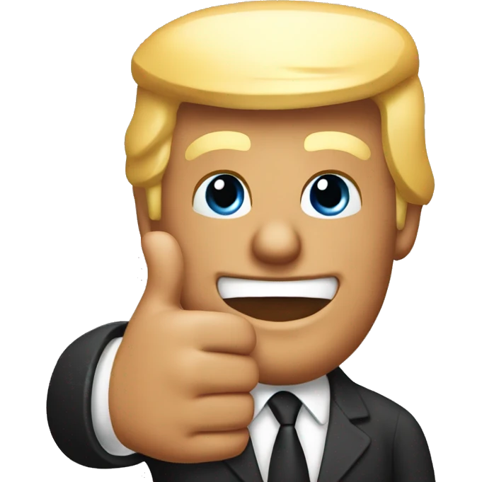 donald trump thumbs up emoji