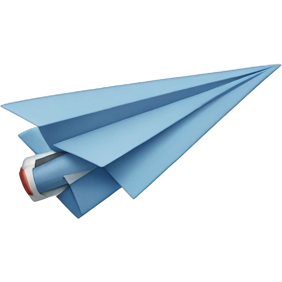 To throw a paper plane emoji