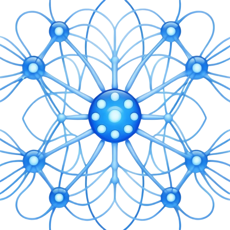 neural network pattern representing artificial intelligence emoji