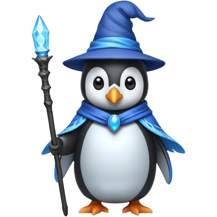 Penguin Wizard emoji