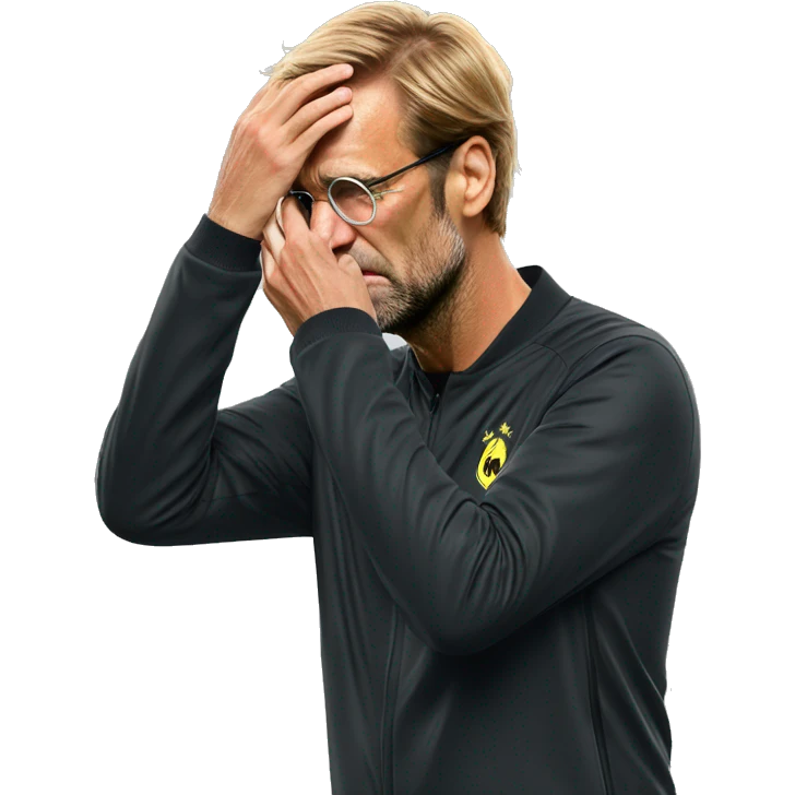 Jurgen Klopp facepalm emoji emoji
