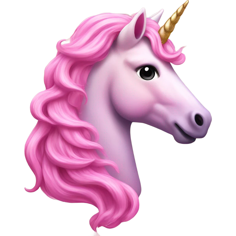Pink unicorn  emoji