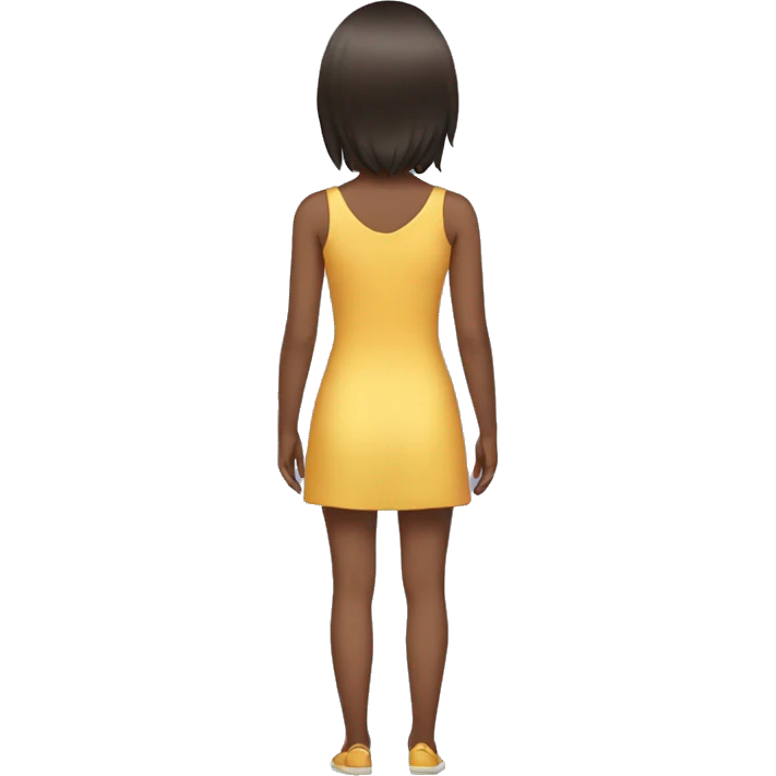 Girl back full body back emoji
