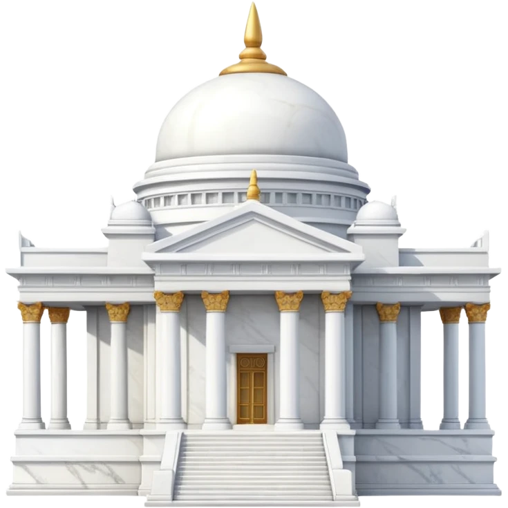 White marble temple emoji