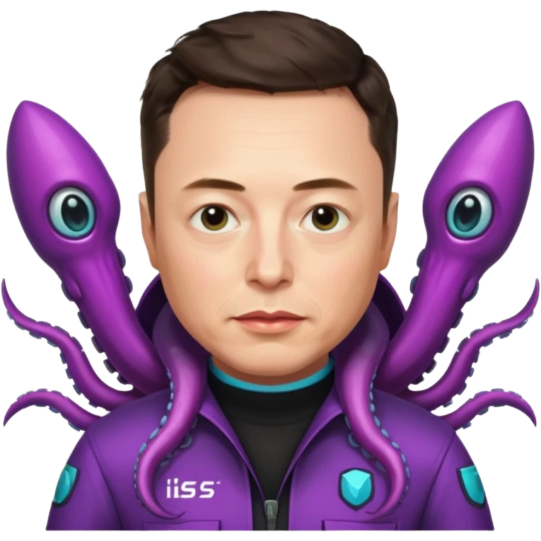 Elon musk in squid games contestant uniform  emoji