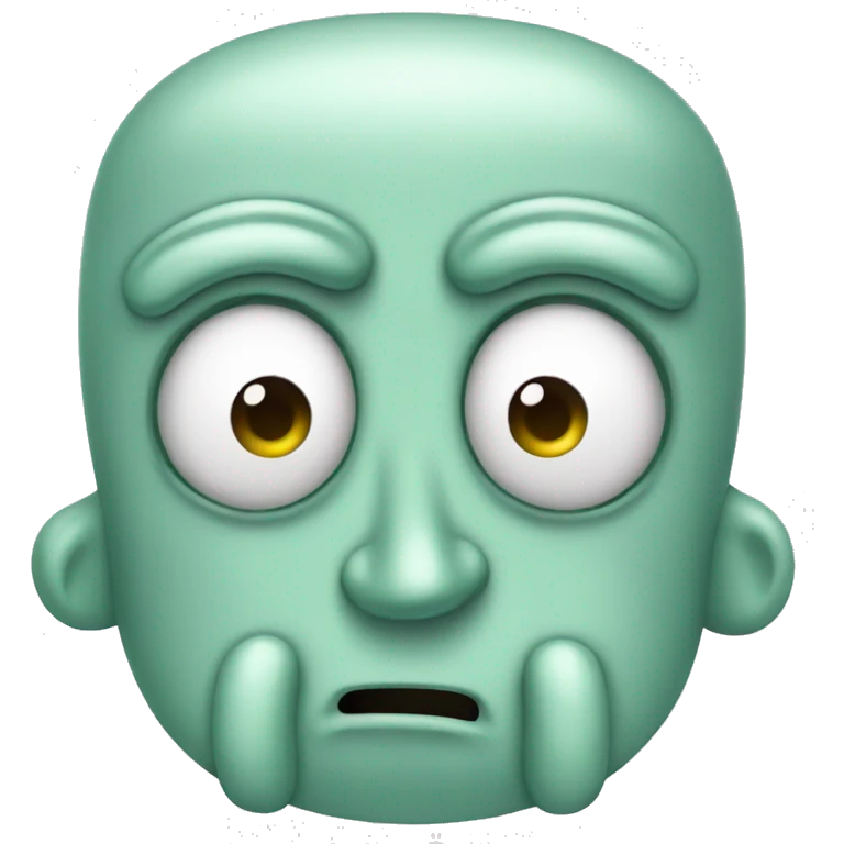 squidward with big nose emoji