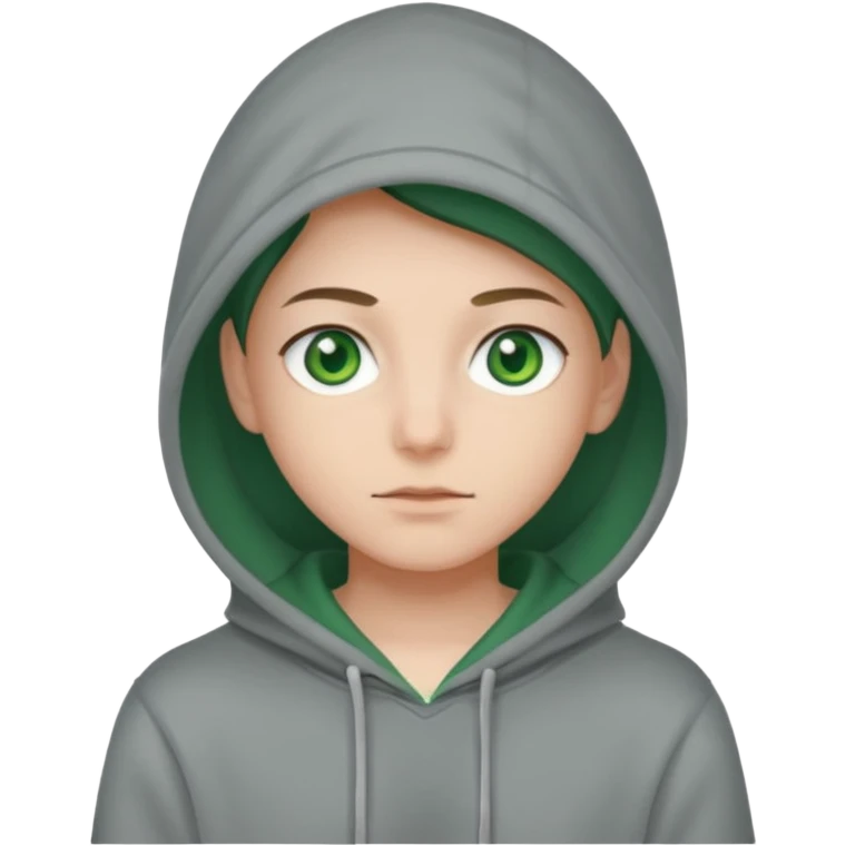 Rubio ojos verdes sudadera emoji