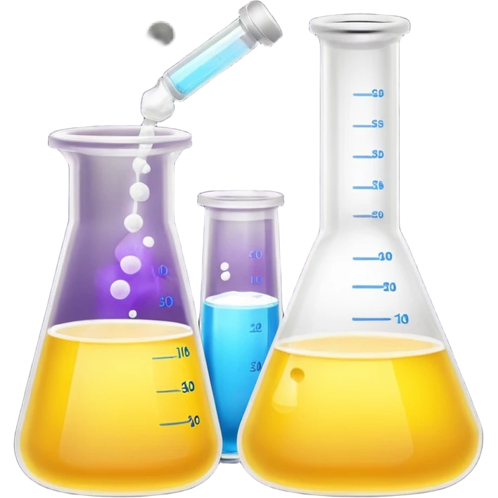 hi-lighters lemon baking soda uv light glowing formula in beaker/ test tube and baking soda in lab emoji