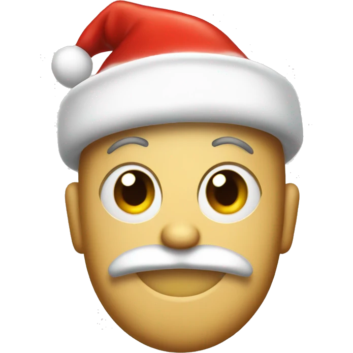 food item with santa hat emoji