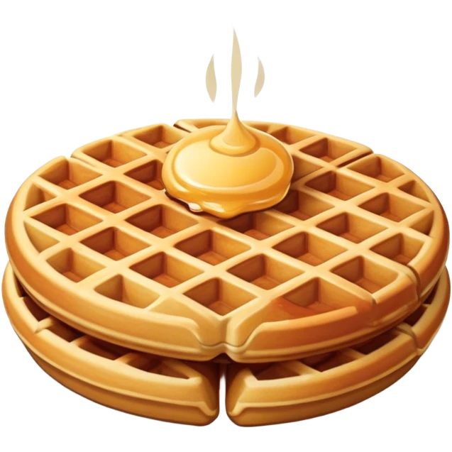 одна бельгийская вафля emoji