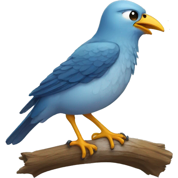 crying bird emoji