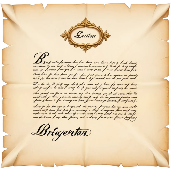 bridgerton letter emoji