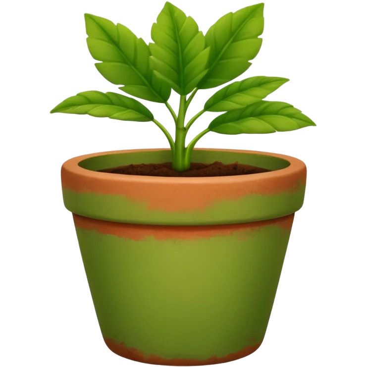 flowerpot with plant emoji