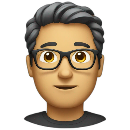 coding guy with glasses emoji