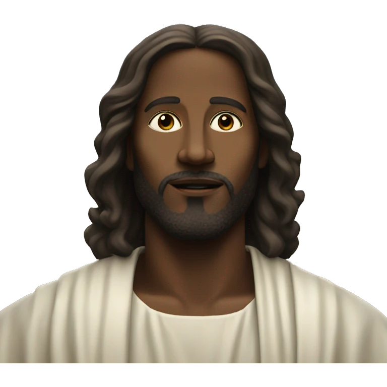 Black Jesus in the sky emoji