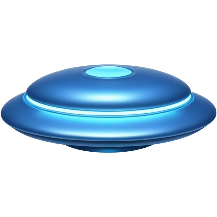 blue UFO emoji