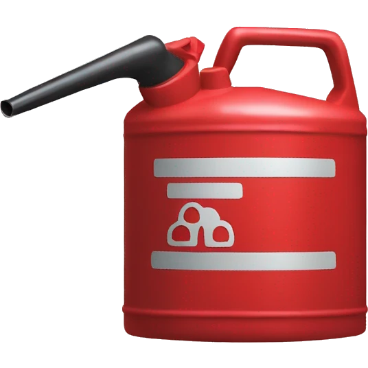 Red classic gas can emoji