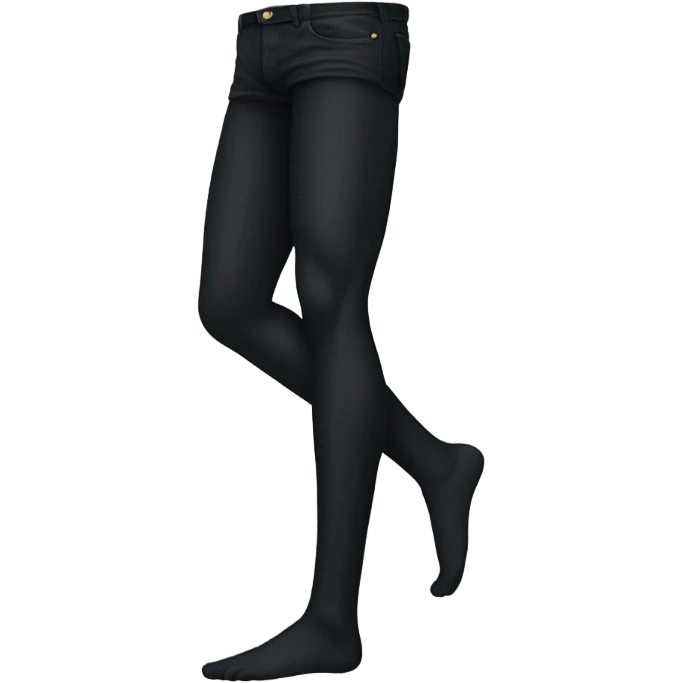 Black leg  emoji