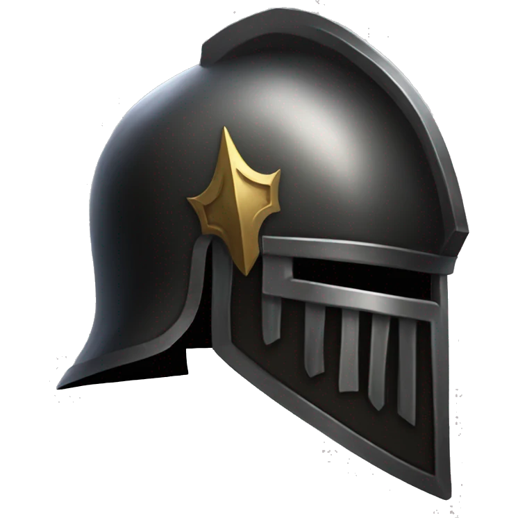 A buff black knight full helm emoji