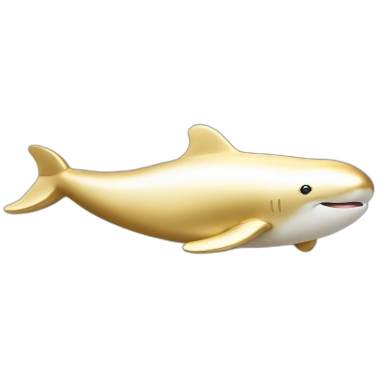 Gold beluga emoji