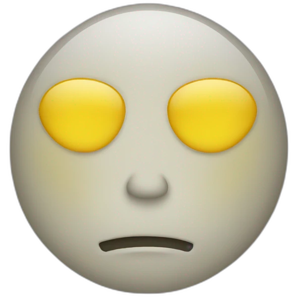 Yellow face emoji