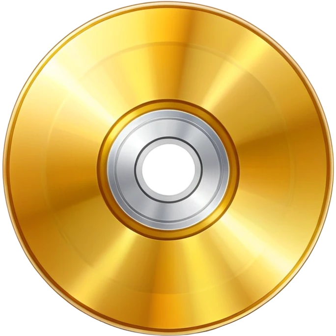 golden CD disk emoji