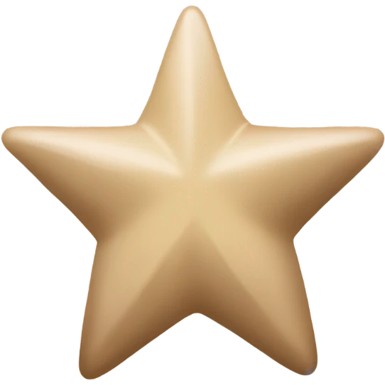 beige star with brown bow emoji