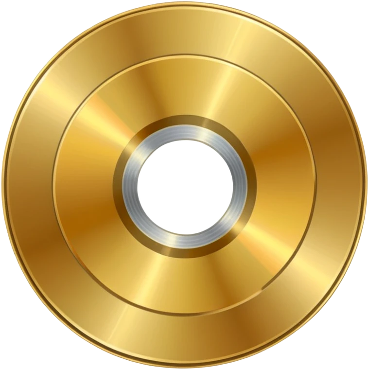 gold CD with a scratch emoji
