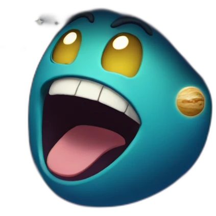 Universe in open mouth emoji