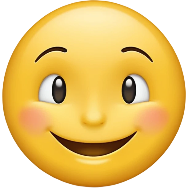 Create a hand drawn Smile reaction emoji for a new social media app emoji