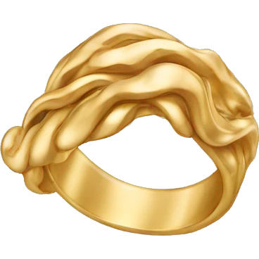 gold wavy ring emoji