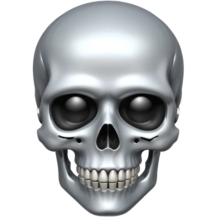 I want an Al wearing a skull emoji