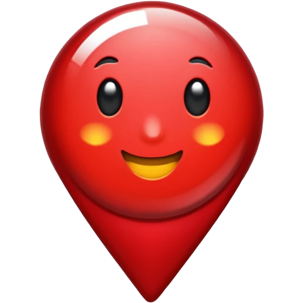 glitter red pin emoji