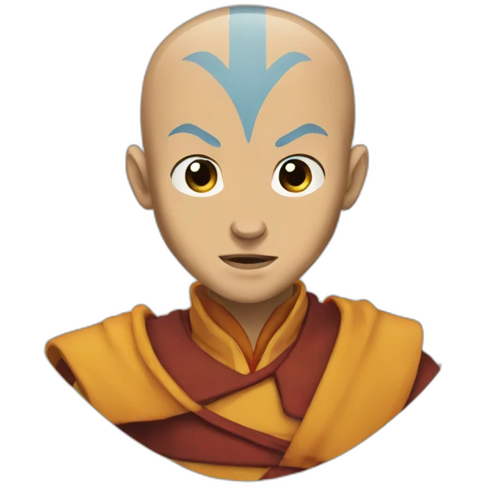 Crazy Avatar Aang emoji
