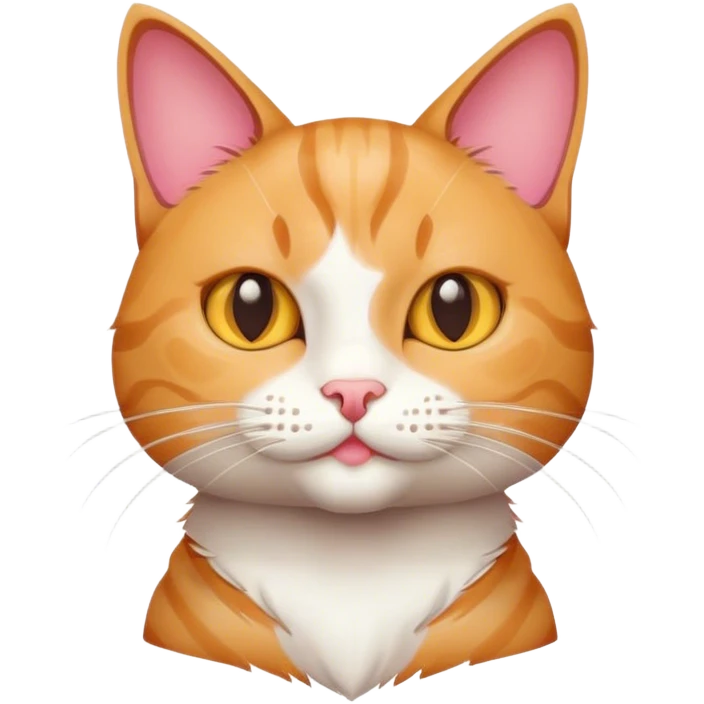Cat with a pop emoji