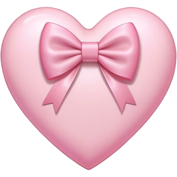 pink heart with light pink bow emoji