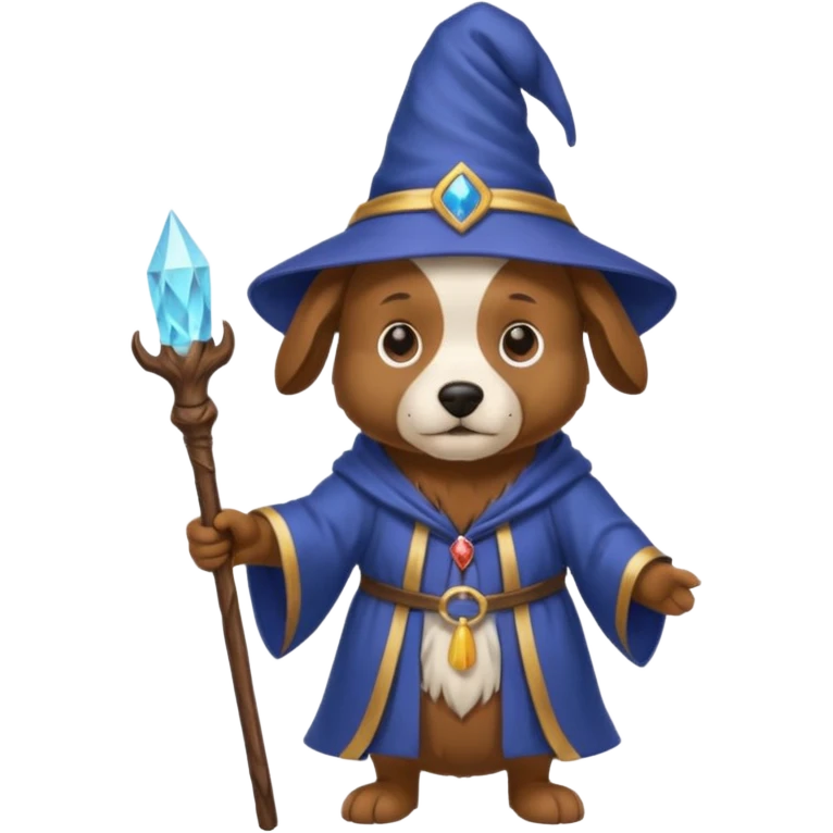 Dog wizard emoji