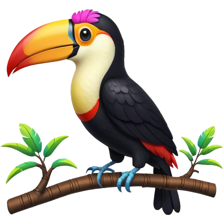 3d style tucan bird emoji