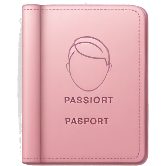 Light pink passport  emoji