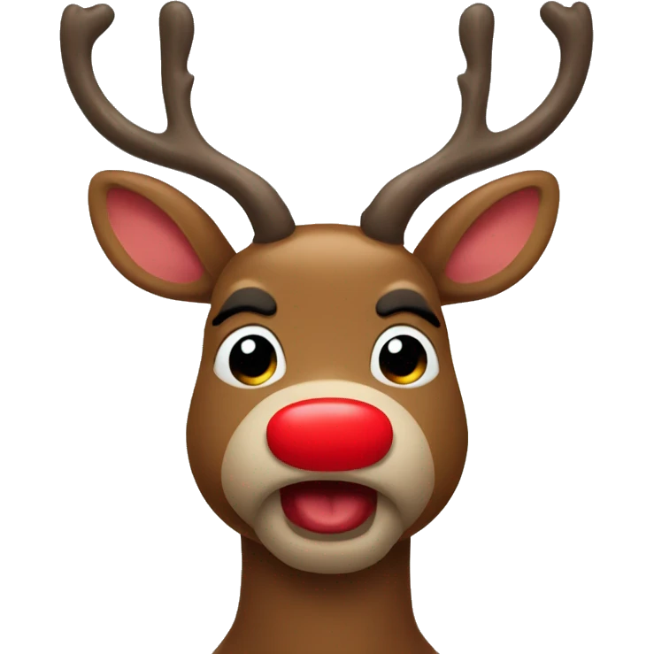 Red Nosed Reindeer emoji