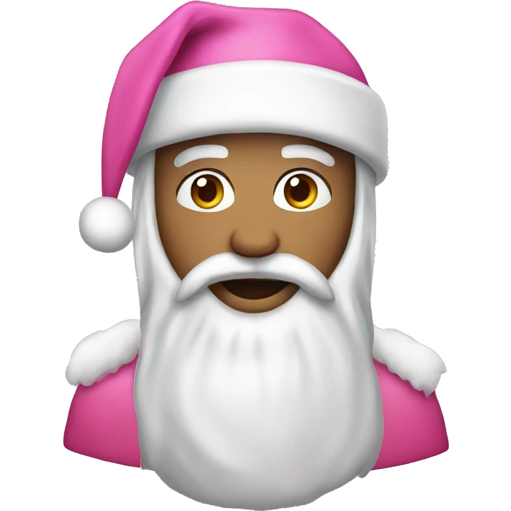 Pink christmas emoji