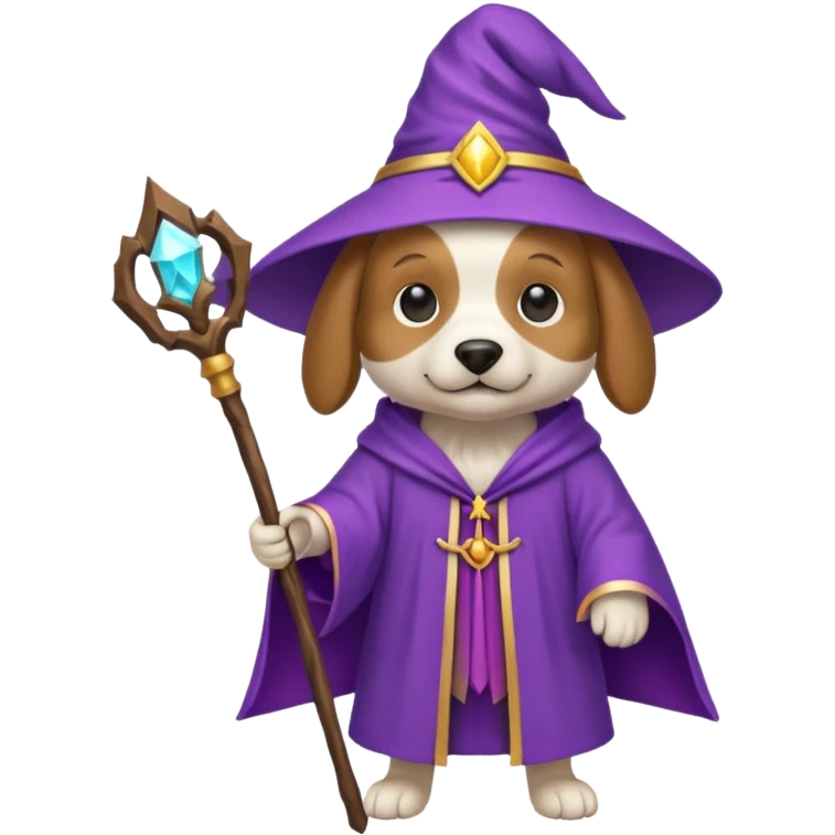 Dog wizard emoji
