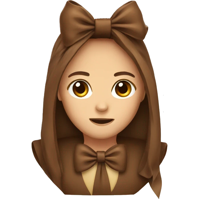 Brown bow emoji