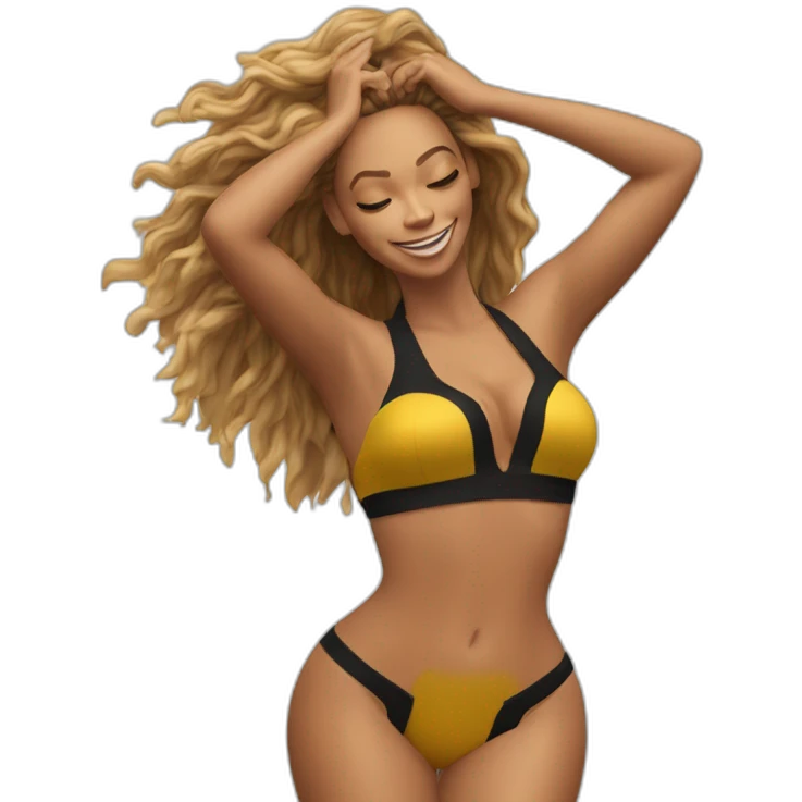 Beyonce entrain de faire un DAB emoji